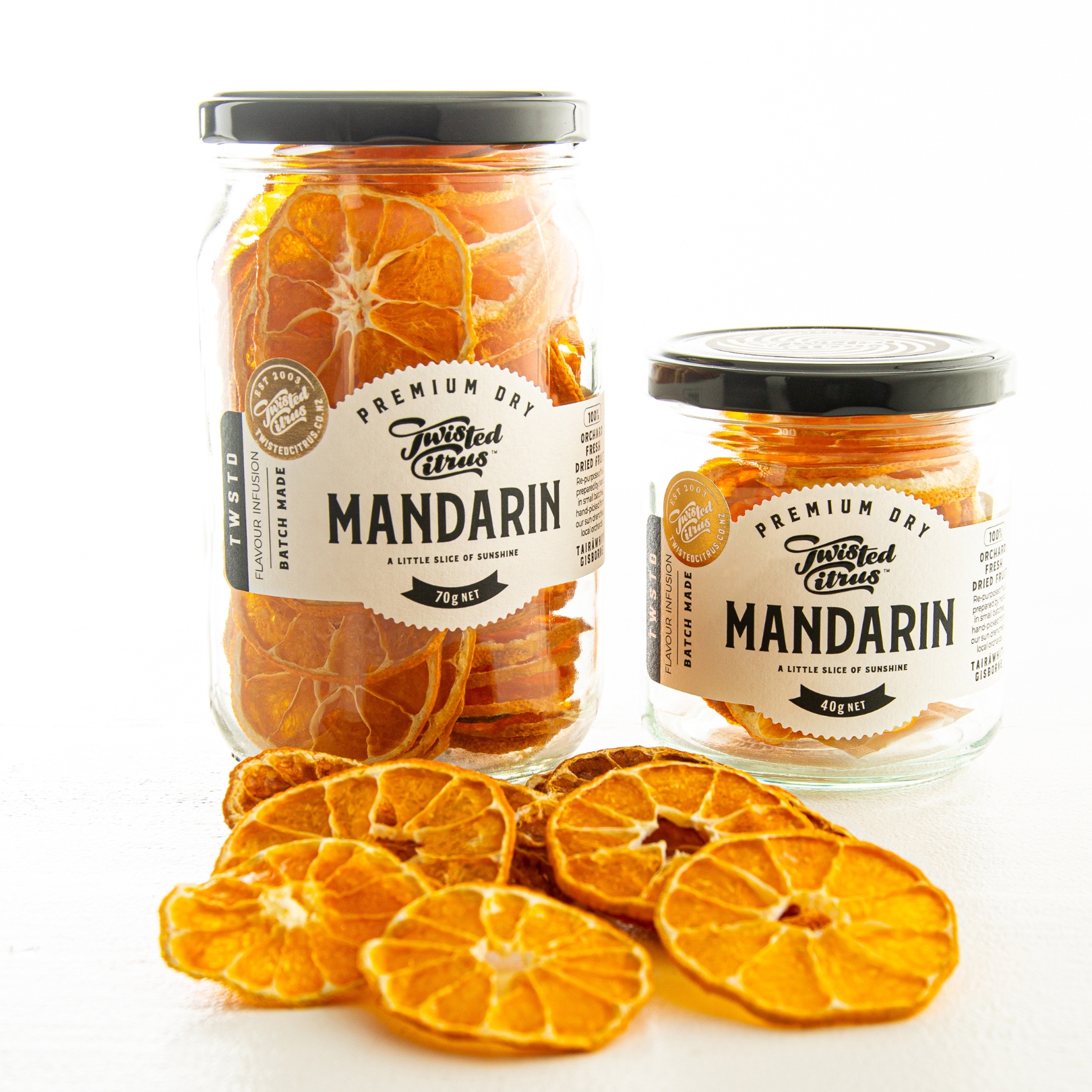 Buy Twisted Dried Fruit - Mandarins Online NZ